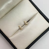 Topos gota circón blanco Oro amarillo 18k 0,75 Gr / 3,4 mm