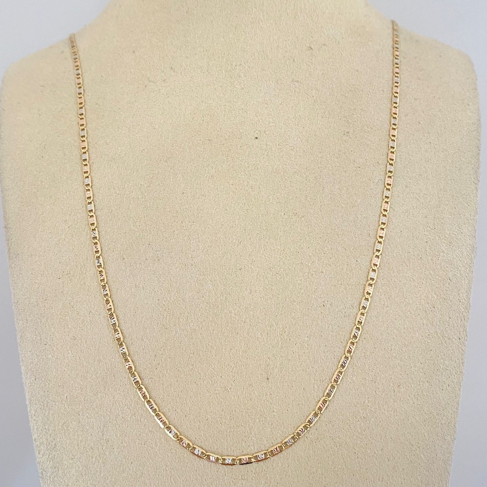 Cadena It plana Tres oros 18k 1,6 Gr / 1,3 mm / 50 Cm