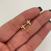 Topos Cruz Circulos Casting Oro amarillo 18k 0,75 Gr / 6,1 mm