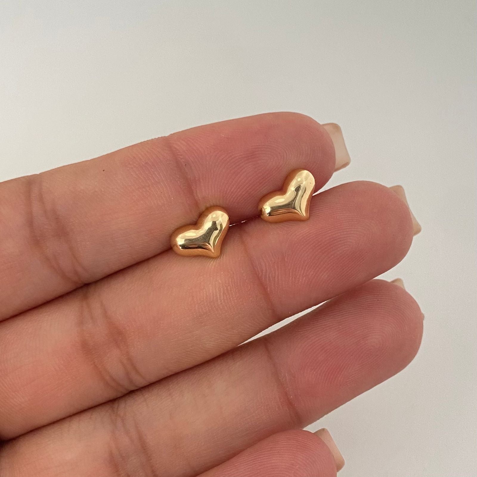 Topos corazon inflado  Oro amarillo 18k 0,8 Gr / 10 mm