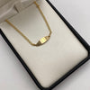 Pulso bebé placa ovalo aro seguido Oro amarillo 1,40 Gr / 15 Cm  Broche 0,15