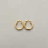 Candonga entorchada Oro amarillo 18k 1,15 Gr / 1,5 Cm
