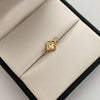Herraje Trebol Diamantado Oro amarillo 18k 0,8 Gr / 1,1 Cm