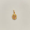 Dije virgen de guadalupe con circones multicolor  Oro amarillo 18k 1,9 Gr / 9,9 mm / 2,1 Cm