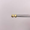 Topos Mini circulo plano diamantado Oro amarillo 18k 0,4 Gr / 3,2 mm