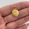 Dije It Dije redondo Virgen del Carmen y Sagrado Corazon Oro amarillo 18k +4 / 2,35 Gr / 13,8 mm / 2 Cm