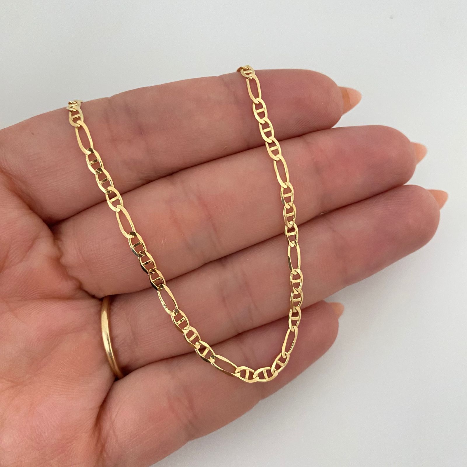 Cadena It 3x1 tipo escalera Oro amarillo 18k 6,35 Gr / 2,65 mm / 60 Cm