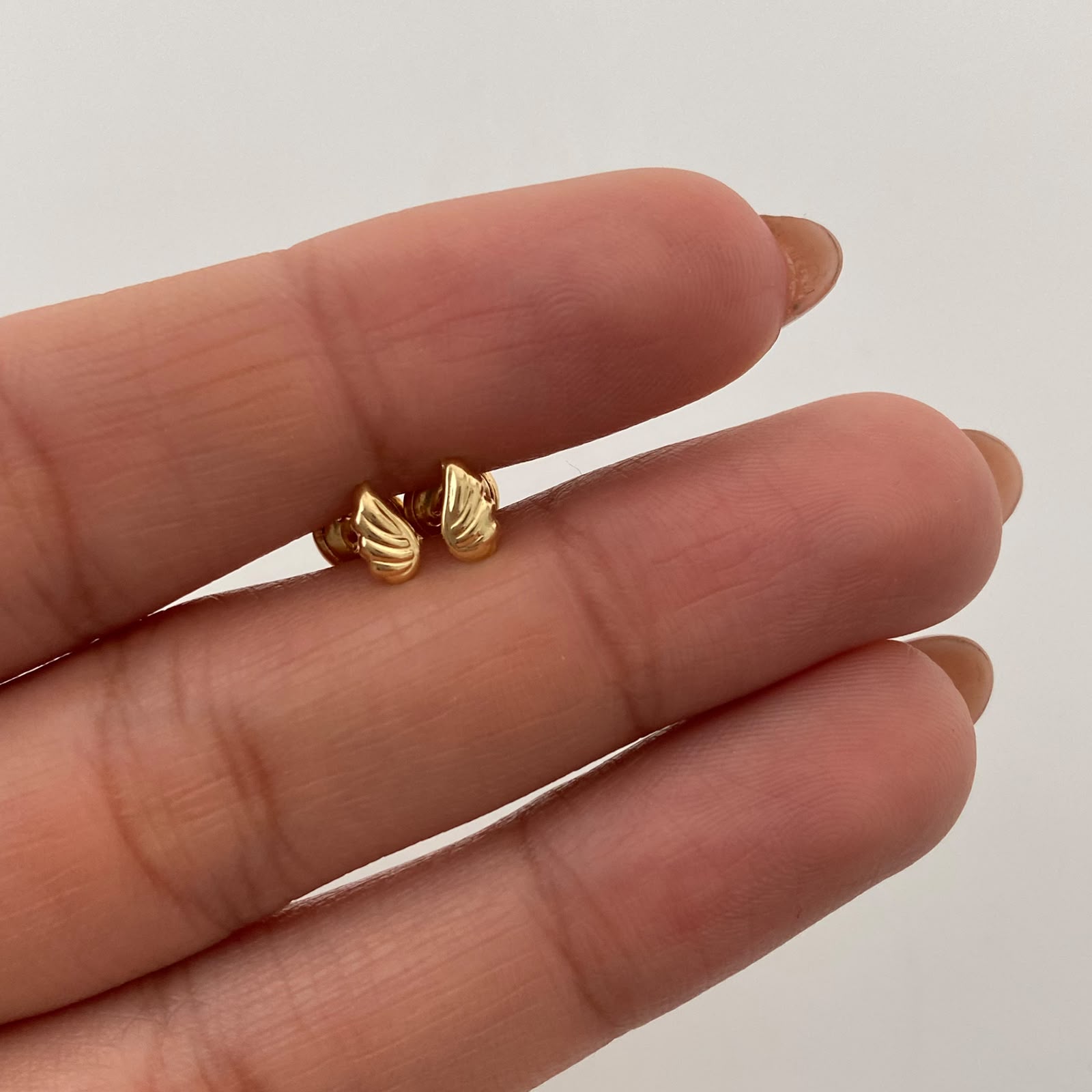 Topos mini ala lisa Oro amarillo 18k 0,45 Gr / 3,5 mm