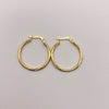 Candonga delgada entorchada Oro amarillo 18k 1,65 Gr / 3 Cm