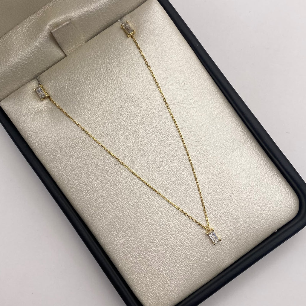 Cadena It mini rollon+dije punto de luz blanco+topos Oro amarillo 18k +4 / 2,26 Gr / 0,6 mm / 45 Cm