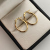 Candonga biselada Oro amarillo 18k 1,30 Gr / 2,3 Cm