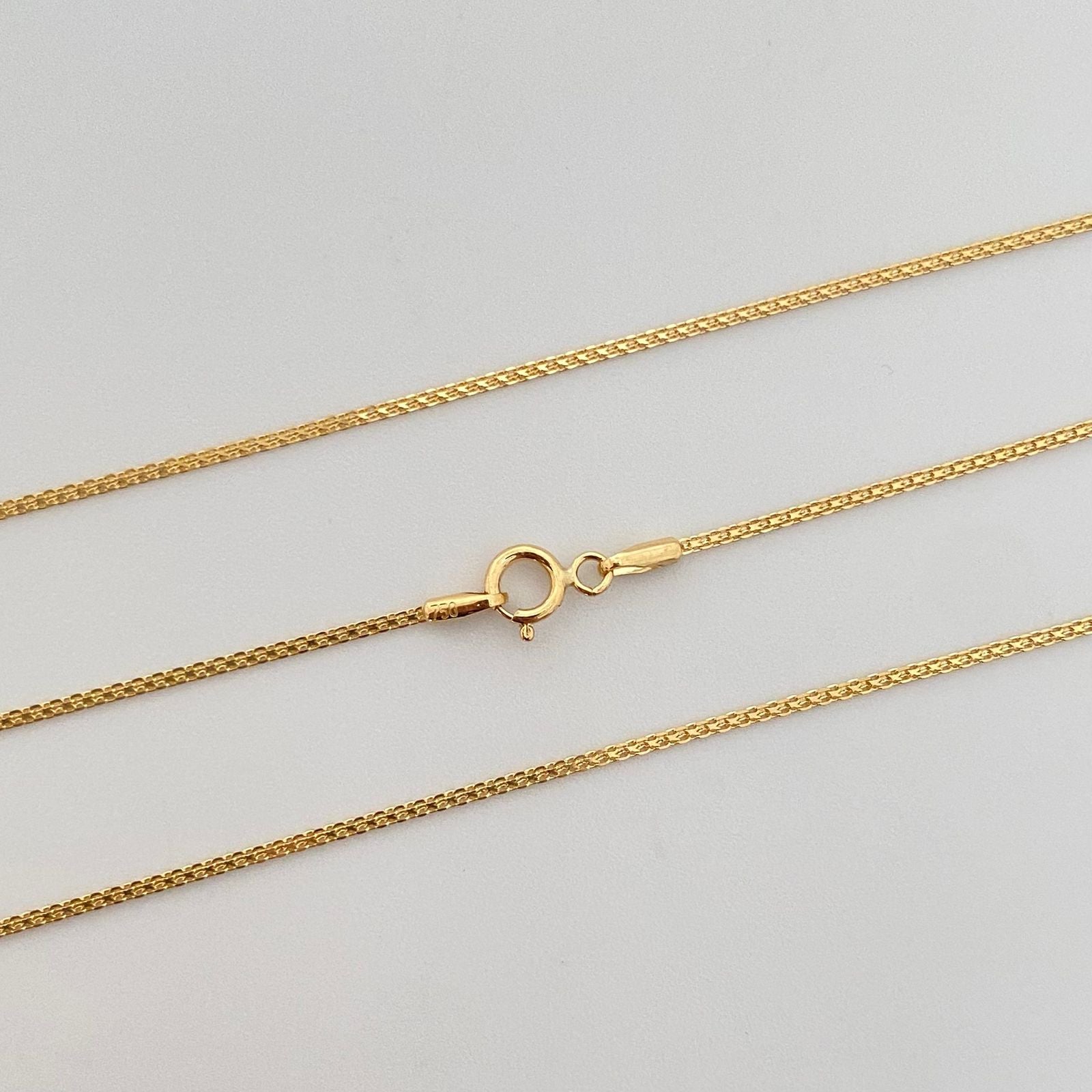 Cadena It china espejo Oro amarillo 18k 1,5 Gr / 1 mm / 45 Cm