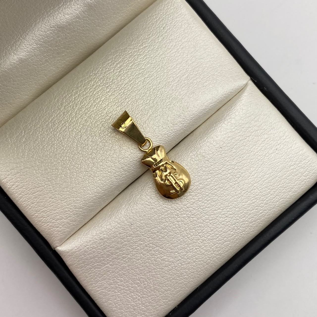 Dije bolsa dinero Oro amarillo 18k 0,75 Gr / 8,25 mm / 2,5 Cm