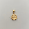 Dije Redondo Rosto de Jesus Oro amarillo 18k 0,85 Gr / 12,4 mm / 2,2 Cm