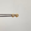 Topos mini flor con circones blancos  Oro amarillo 18k 0,45 Gr / 3,27 mm