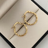 Candonga Entorchada Oro amarillo 18k 1,95 Gr / 1,5 Cm