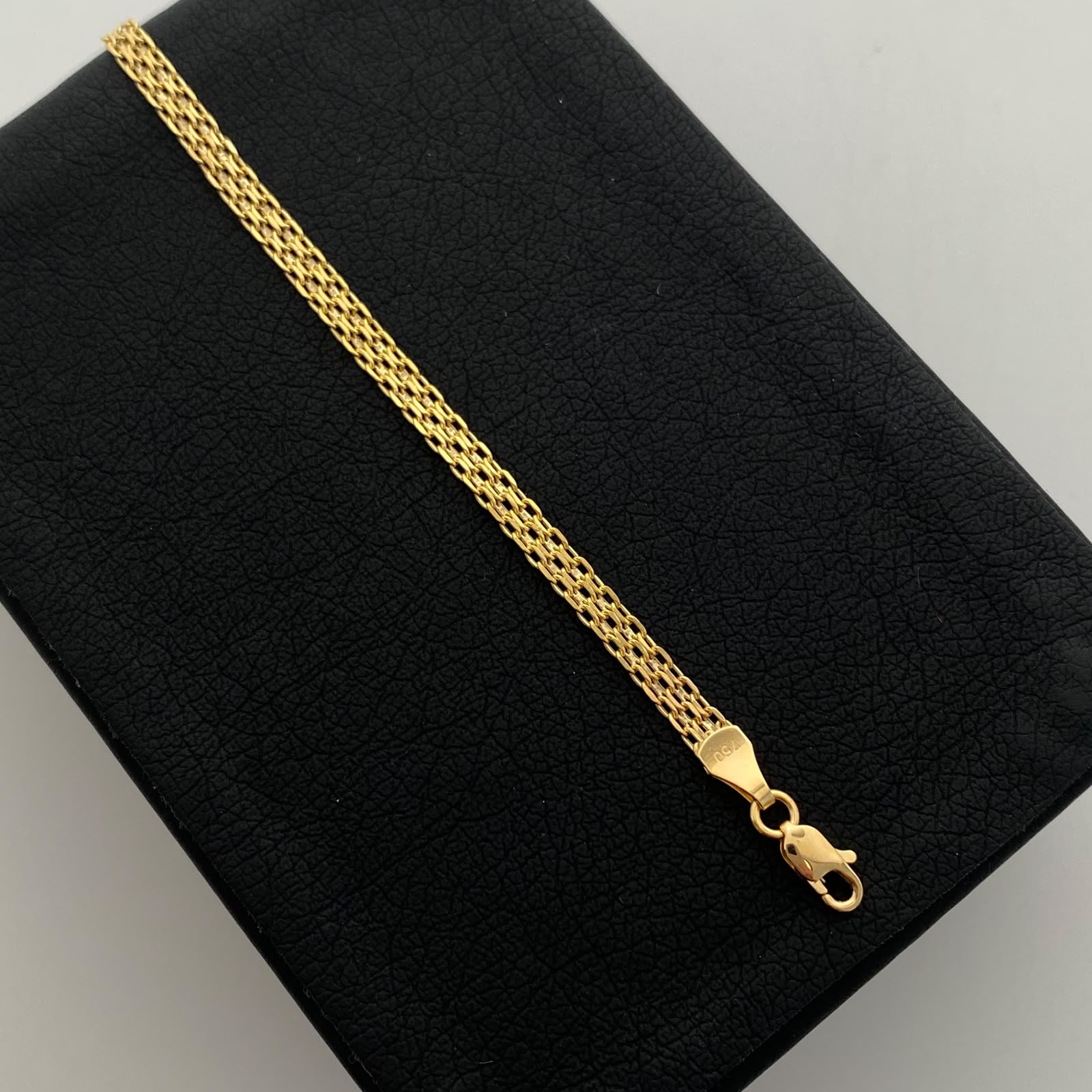 Pulso It China Oro amarillo 18k +1 / 2,3 Gr / 3,4 mm / 20 Cm