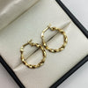 Pulsera tejida melcocha lisa y punteada Oro amarillo 1,4 Gr / 2 Cm