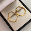 Candonga Entorchada Oro amarillo 18k 1,3 Gr / 2 Cm