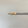 Topos corazon plano liso  Oro amarillo 18k 0,45 Gr / 7 mm