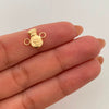 Herraje Bolsa de Valores Oro amarillo 18k 0,45 Gr / 1,3 Cm