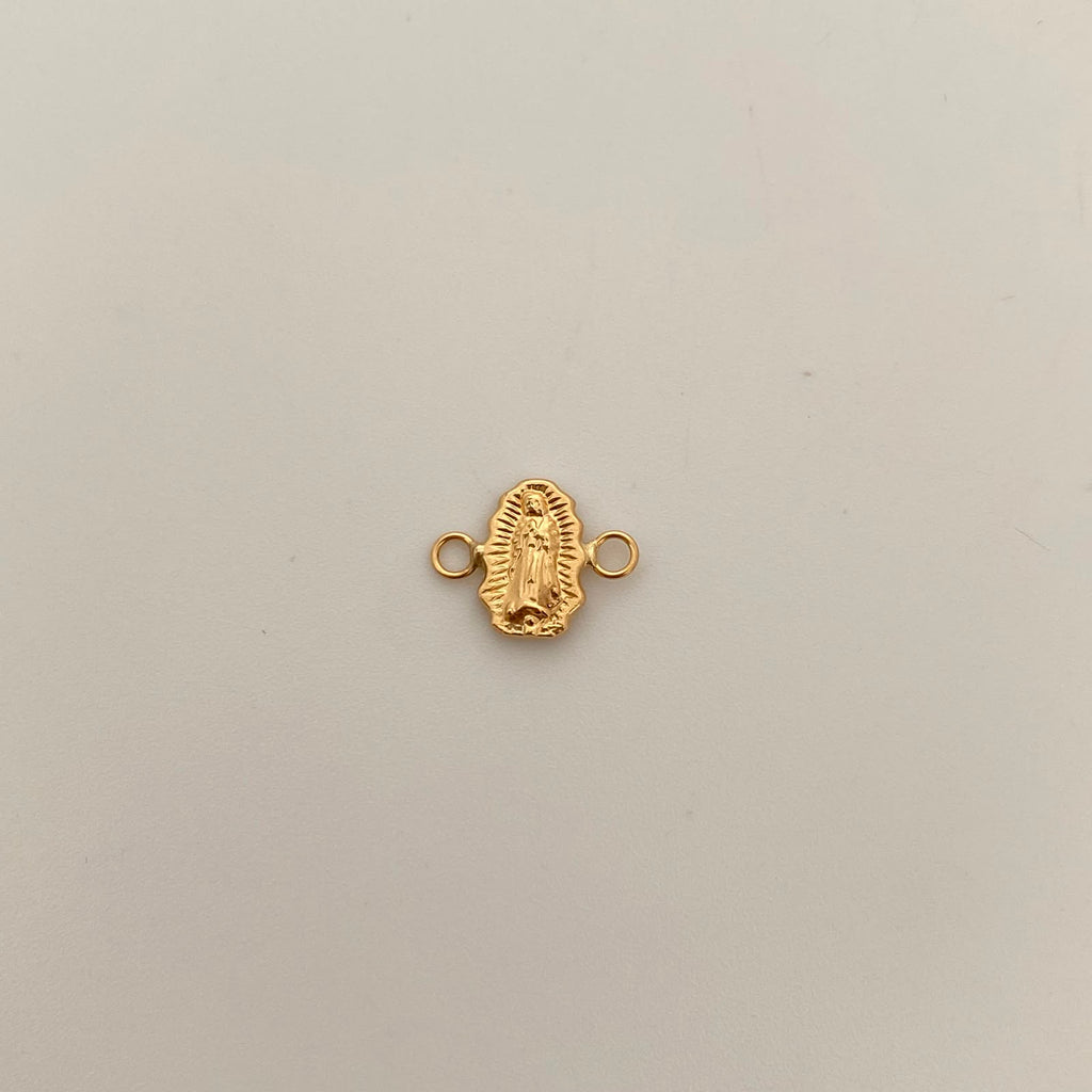 Herraje Virgen de Guadalupe Silueta Oro amarillo 18k 0,55 Gr / 1,4 Cm