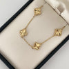 Pulso trebol diamantado  Oro amarillo 18k 6,15 Gr / 20,5 Cm  Broche 0,40