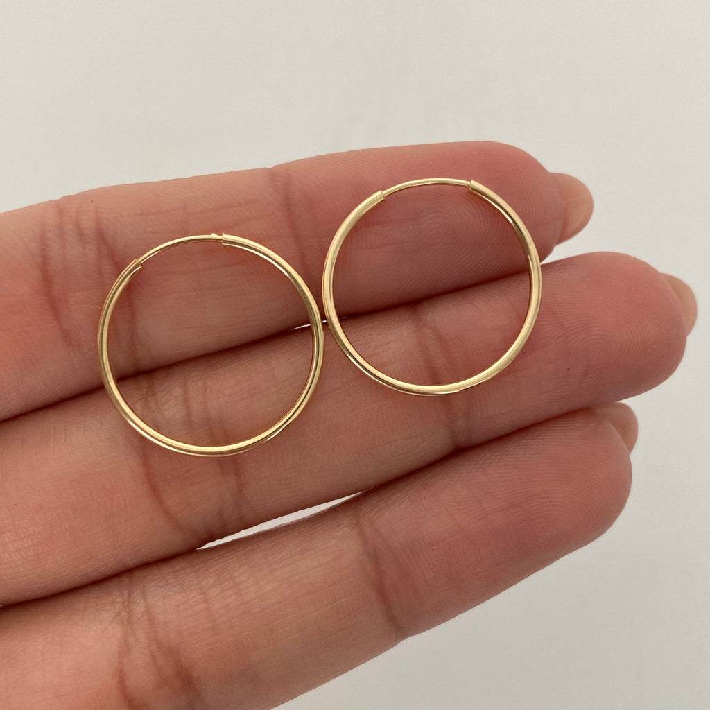 Candonga Imperdible  Oro amarillo 18k 1,05 Gr / 2 Cm