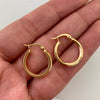 Candonga Lisa Oro amarillo 18k 1,5 Gr / 2 Cm