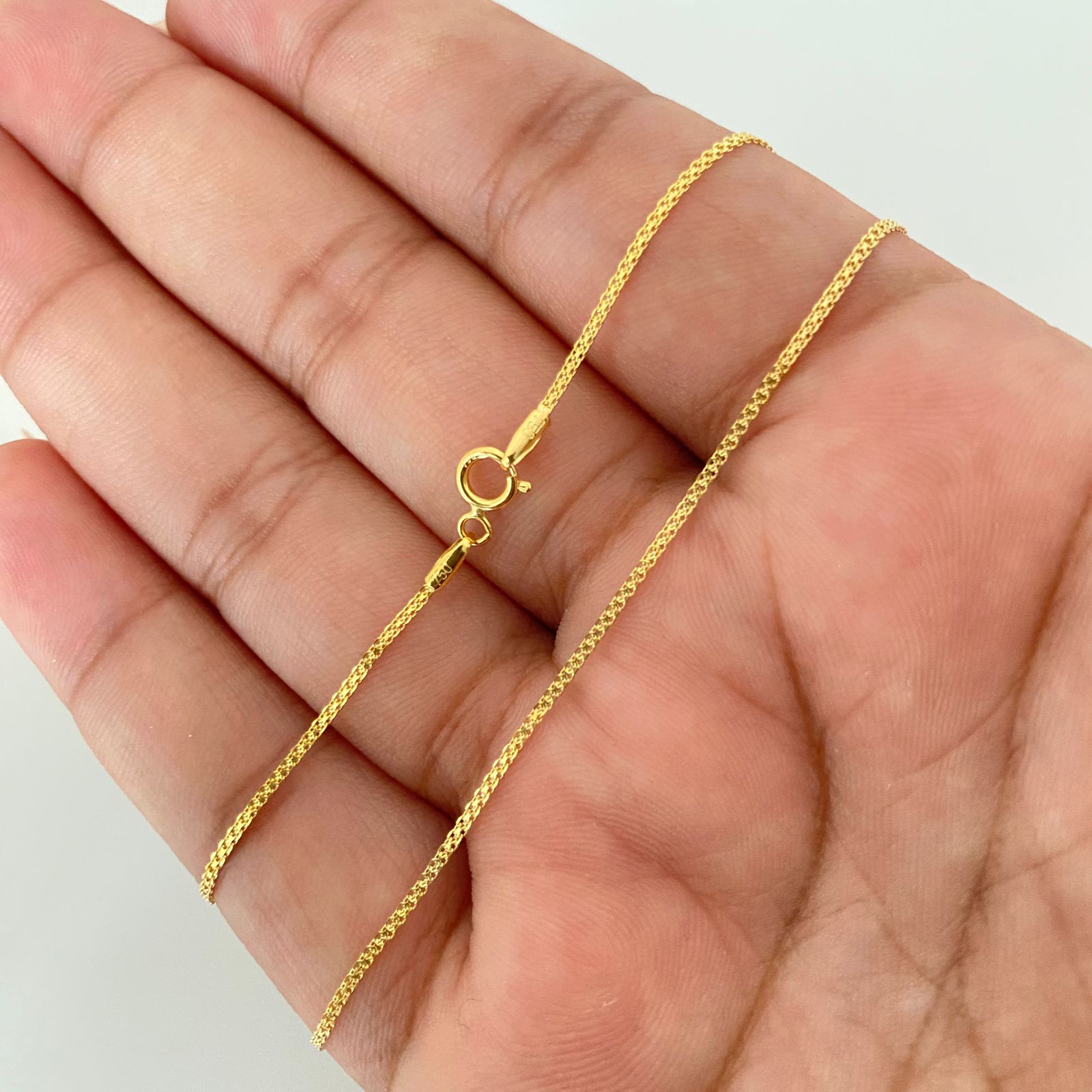 Cadena It cadena mini china Oro amarillo 18k 1,65 Gr / 1,05 mm / 50 Cm