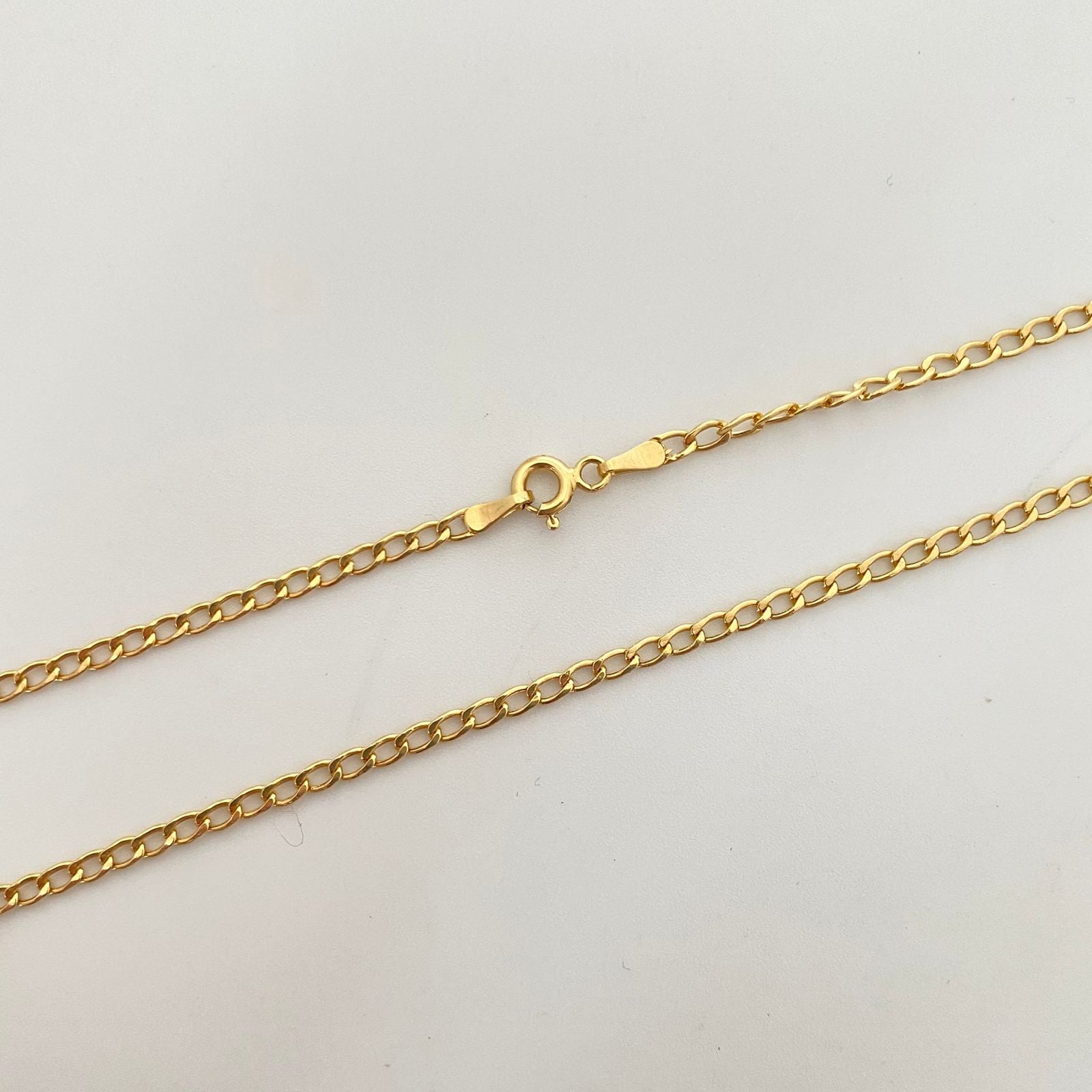 Cadena It cubana Oro amarillo 18k 2,35 Gr / 2,4 mm / 45 Cm