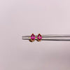 Topos Circon fucsia Oro amarillo 18k 0,65 Gr / 3,6 mm