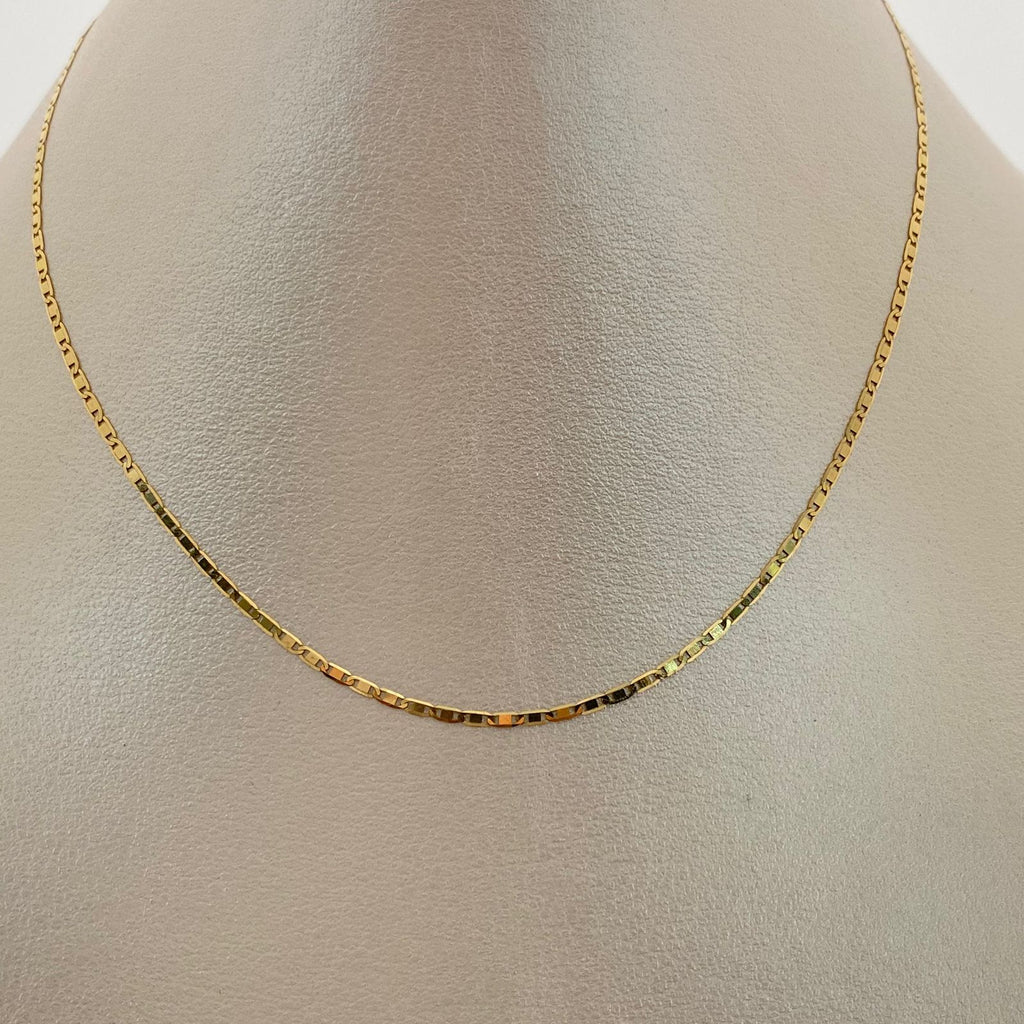Cadena It Plana lisa Oro amarillo 18k 2,1 Gr / 1,4 mm / 50 Cm