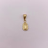 Dije Gudalupe silueta Oro amarillo 18k 0,45 Gr / 6,6 mm / 1,8 Cm