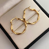 Candonga Entorchada Oro amarillo 18k 1,65 Gr / 2,5 Cm