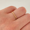Anillo mini militar Oro amarillo 18k / Talla 6 3/4 / 1,35 Gr / 1,6 mm