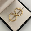 Candonga Entorchada Oro amarillo 18k 2,15 Gr / 2 Cm
