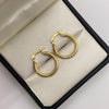 Candonga diamantada Oro amarillo 18k 1,71 Gr / 2 Cm