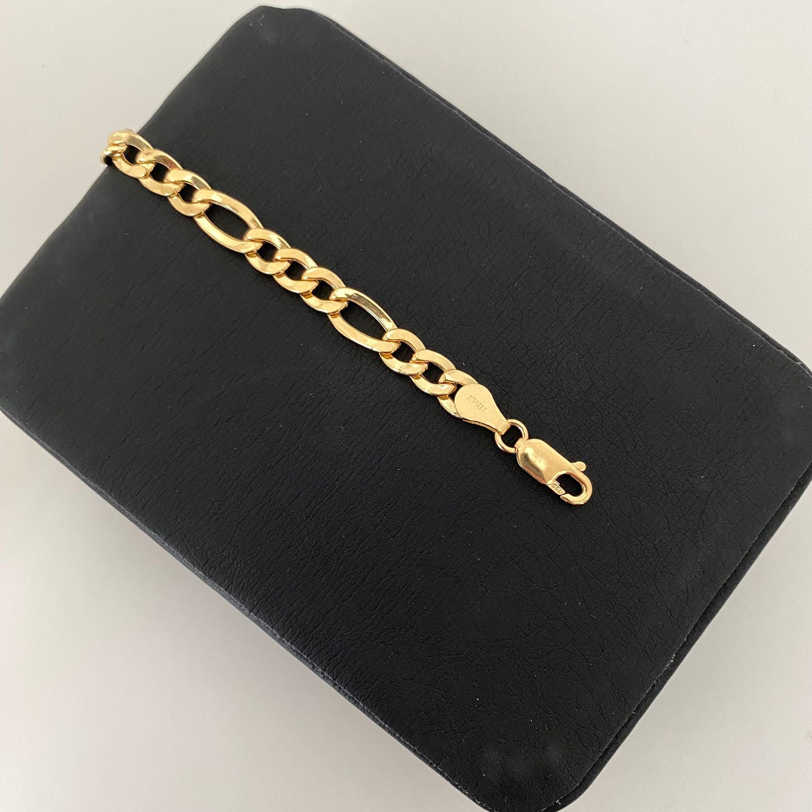 Pulso It figaro  Oro amarillo 18k +1 / 6,1 Gr / 5,5 mm / 19 Cm