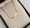 Pulso bebé It Placa 3x1 Oro amarillo 18k 2 Gr / 2,8 mm / 14,5 Cm