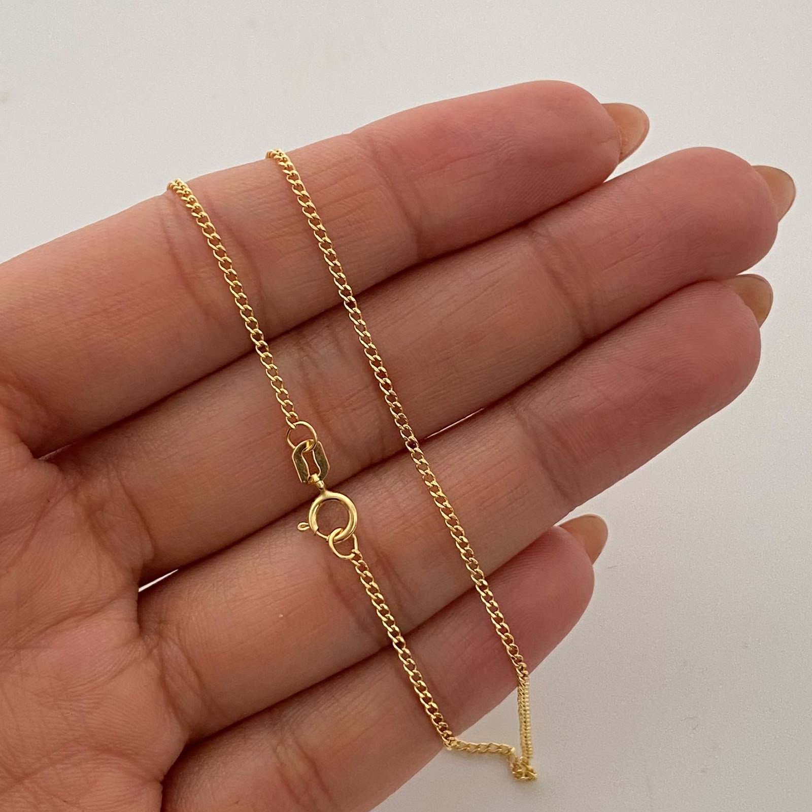 Cadena It Mini Cubana Oro amarillo 18k 1,7 Gr / 1,4 mm / 50 Cm