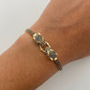 Pulso It Pantera Circones Negros Broche Especial Oro amarillo 18k +7 / 8,5 Gr / 3,1 mm / 20,5 Cm