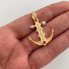 Dije Ancla Casting Rosada Oro amarillo y Oro blanco 18k 3,9 Gr / 13,8 mm / 3,3 Cm