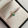 Dije Canutillo de Esmeralda Oro amarillo 18k 0,15 Gr / 2,3 mm / 1 Cm