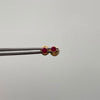 Topos Circon Fucsia Oro amarillo 18k 0,45 Gr / 3 mm