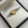 Herraje tambor letra m Oro amarillo 0,55 Gr / 1 Cm