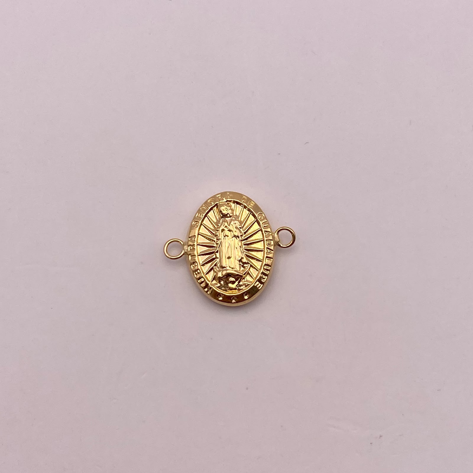 Herraje virgen guadalupe Oro amarillo 18k 0,97 Gr / 1,8 Cm