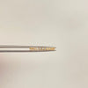 Anillo churumbela circones onda blancos Oro amarillo 18k / Talla 7 / 1,85 Gr