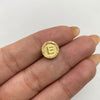 Herraje tambor letra e Oro amarillo 0,5 Gr / 1 Cm