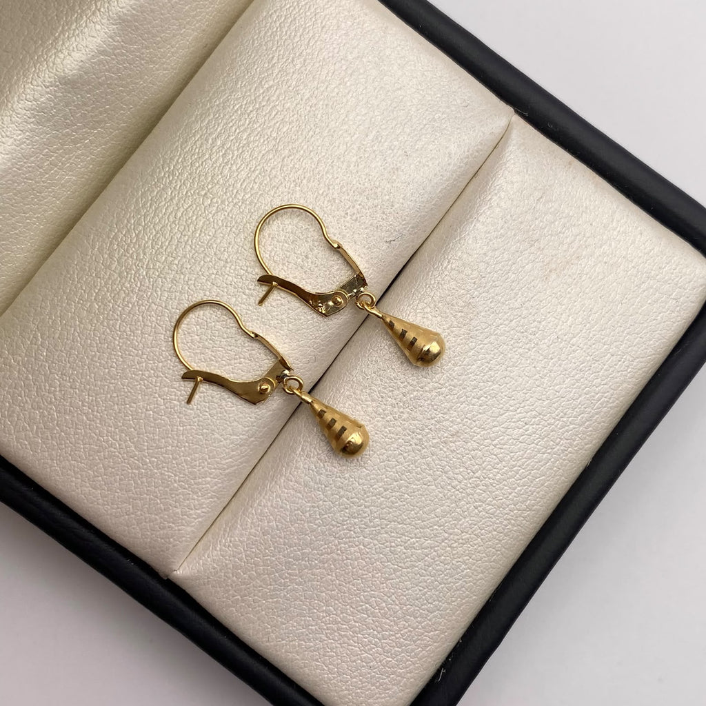 Candonga gota Oro amarillo 18k 0,55 Gr / 2 Cm